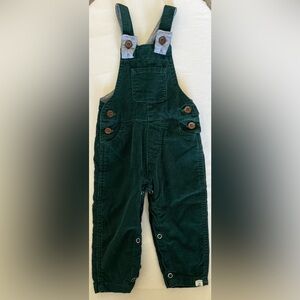 Me & Henry Harrison Corduroy Overalls - Green